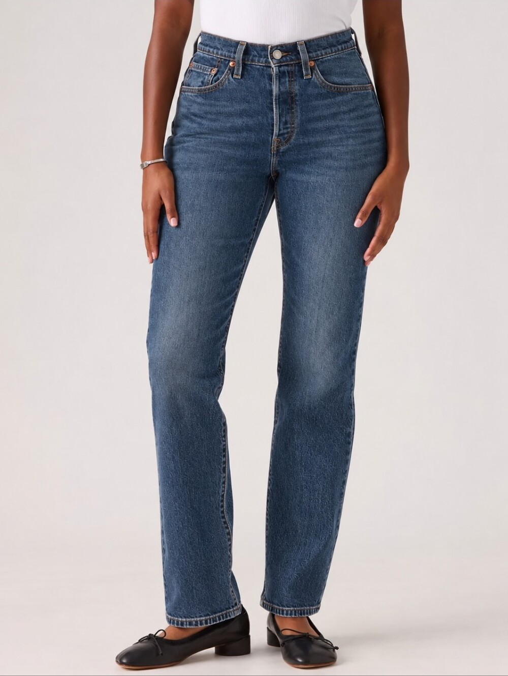 ❤️ LEVI'S 501 CURVE HIGH RISE STRAIGHT LEG JEANS, 14 (32)